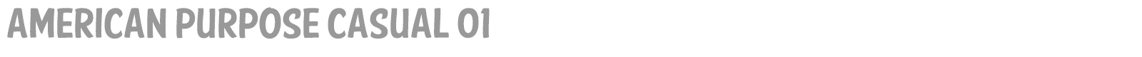 American Purpose Casual 02 font preview